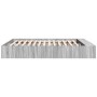 Estructura de cama madera de ingeniería gris Sonoma 200x200 cm de vidaXL, Camas y somieres - Ref: Foro24-3280543, Precio: 161...