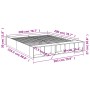 Estructura de cama madera de ingeniería gris Sonoma 200x200 cm de vidaXL, Camas y somieres - Ref: Foro24-3280543, Precio: 161...