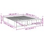 Estructura de cama madera de ingeniería gris Sonoma 160x200 cm de vidaXL, Camas y somieres - Ref: Foro24-3280557, Precio: 144...