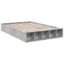 Estructura de cama madera de ingeniería gris hormigón 140x200cm de vidaXL, Camas y somieres - Ref: Foro24-3280569, Precio: 16...