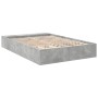 Estructura de cama madera de ingeniería gris hormigón 140x200cm de vidaXL, Camas y somieres - Ref: Foro24-3280569, Precio: 16...