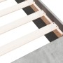 Estructura de cama madera de ingeniería gris hormigón 140x200cm de vidaXL, Camas y somieres - Ref: Foro24-3280569, Precio: 16...