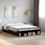 Estructura de cama madera de ingeniería negra 135x190 cm de vidaXL, Camas y somieres - Ref: Foro24-3280588, Precio: 154,57 €,...