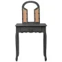 Schminktisch und Hocker aus grauem Paulownia-Holz, 65 x 36 x 128 cm von vidaXL, Schlafzimmerkommoden - Ref: Foro24-289337, Pr...