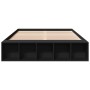 Estructura de cama madera de ingeniería negra 120x190 cm de vidaXL, Camas y somieres - Ref: Foro24-3280595, Precio: 130,72 €,...