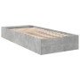Estructura de cama madera de ingeniería gris hormigón 90x200cm de vidaXL, Camas y somieres - Ref: Foro24-3280611, Precio: 106...