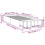 Estructura de cama madera de ingeniería marrón roble 100x200 cm de vidaXL, Camas y somieres - Ref: Foro24-3280607, Precio: 11...