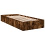 Estructura de cama madera de ingeniería roble humo 100x200 cm de vidaXL, Camas y somieres - Ref: Foro24-3280605, Precio: 108,...
