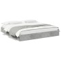 Cama con cajones madera ingeniería gris hormigón 200x200 cm de vidaXL, Camas y somieres - Ref: Foro24-3280632, Precio: 184,31...