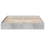 Cama con cajones madera ingeniería gris hormigón 200x200 cm de vidaXL, Camas y somieres - Ref: Foro24-3280632, Precio: 184,31...