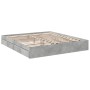 Cama con cajones madera ingeniería gris hormigón 200x200 cm de vidaXL, Camas y somieres - Ref: Foro24-3280632, Precio: 184,31...