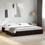 Estructura cama con cajones madera ingeniería negra 200x200 cm de vidaXL, Camas y somieres - Ref: Foro24-3280630, Precio: 189...