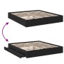 Estructura cama con cajones madera ingeniería negra 200x200 cm de vidaXL, Camas y somieres - Ref: Foro24-3280630, Precio: 189...