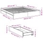 Estructura cama con cajones madera ingeniería negra 200x200 cm de vidaXL, Camas y somieres - Ref: Foro24-3280630, Precio: 189...