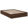 Cama con cajones madera de ingeniería marrón roble 120x200 cm de vidaXL, Camas y somieres - Ref: Foro24-3280670, Precio: 173,...