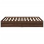 Cama con cajones madera de ingeniería marrón roble 120x200 cm de vidaXL, Camas y somieres - Ref: Foro24-3280670, Precio: 173,...
