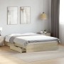 Cama con cajones madera ingeniería roble Sonoma 120x200 cm de vidaXL, Camas y somieres - Ref: Foro24-3280666, Precio: 169,11 ...