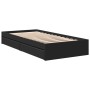 Cama con cajones madera de ingeniería negro 100x200 cm de vidaXL, Camas y somieres - Ref: Foro24-3280672, Precio: 136,08 €, D...