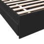 Cama con cajones madera de ingeniería negro 100x200 cm de vidaXL, Camas y somieres - Ref: Foro24-3280672, Precio: 136,08 €, D...