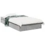 Concrete gray engineered wood bed with drawers 90x190 cm by vidaXL, Beds and slatted bases - Ref: Foro24-3280709, Price: 134,...