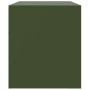 Mueble para TV de acero verde oliva 67x39x44 cm de vidaXL, Muebles TV - Ref: Foro24-841639, Precio: 61,71 €, Descuento: %