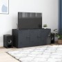 Mueble para TV de acero gris antracita 99x39x44 cm de vidaXL, Muebles TV - Ref: Foro24-841645, Precio: 94,28 €, Descuento: %