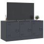 Mueble para TV de acero gris antracita 99x39x44 cm de vidaXL, Muebles TV - Ref: Foro24-841645, Precio: 94,28 €, Descuento: %