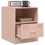 Mesitas de noche 2 unidades acero rosa 34,5x39x44 cm de vidaXL, Mesitas de noche - Ref: Foro24-841754, Precio: 81,82 €, Descu...