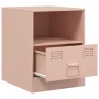 Mesitas de noche 2 unidades acero rosa 34,5x39x44 cm de vidaXL, Mesitas de noche - Ref: Foro24-841754, Precio: 81,82 €, Descu...