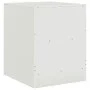 Nachttisch aus weißem Stahl, 34,5 x 39 x 44 cm von vidaXL, Nachttische - Ref: Foro24-841761, Preis: 48,29 €, Rabatt: %