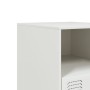 Mesita de noche acero blanco 34,5x39x44 cm de vidaXL, Mesitas de noche - Ref: Foro24-841761, Precio: 48,74 €, Descuento: %