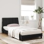 Cama con colchón terciopelo negro 100x200 cm de vidaXL, Camas y somieres - Ref: Foro24-3208582, Precio: 265,66 €, Descuento: %