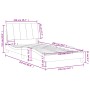 Cama con colchón terciopelo negro 100x200 cm de vidaXL, Camas y somieres - Ref: Foro24-3208582, Precio: 265,66 €, Descuento: %