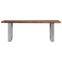 Mesa de centro borde natural madera maciza acacia 115x60x40 cm de vidaXL, Mesas de centro - Ref: Foro24-247828, Precio: 90,48...
