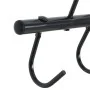 Perchero colgador de bridas 9 ganchos giratorios acero negro de vidaXL, Accesorios para riendas de caballos - Ref: Foro24-172...