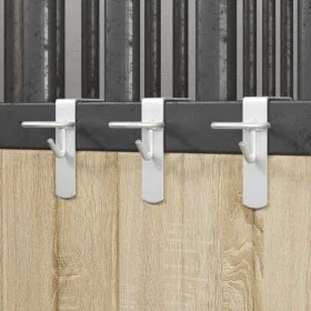 Ganchos de cubo portátil 3 piezas acero plateado de vidaXL, Pienso para caballos - Ref: Foro24-172472, Precio: 17,70 €, Descu...