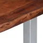 Mesa de centro borde natural madera maciza acacia 115x60x40 cm de vidaXL, Mesas de centro - Ref: Foro24-247828, Precio: 89,70...