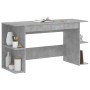 Escritorio madera de ingeniería gris hormigón 140x50x75 cm de vidaXL, Escritorios - Ref: Foro24-840551, Precio: 87,58 €, Desc...