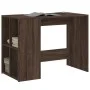 Escritorio de madera de ingeniería marrón roble 102x50x75 cm de vidaXL, Escritorios - Ref: Foro24-840547, Precio: 70,18 €, De...