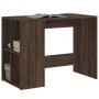 Escritorio de madera de ingeniería marrón roble 102x50x75 cm de vidaXL, Escritorios - Ref: Foro24-840547, Precio: 70,87 €, De...