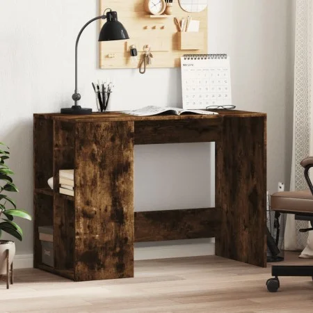 Escritorio de madera de ingeniería roble ahumado 102x50x75 cm de vidaXL, Escritorios - Ref: Foro24-840545, Precio: 79,23 €, D...