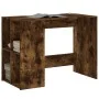 Escritorio de madera de ingeniería roble ahumado 102x50x75 cm de vidaXL, Escritorios - Ref: Foro24-840545, Precio: 79,23 €, D...