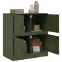 Aparador de acero verde oliva 67x39x73 cm de vidaXL, Aparadores - Ref: Foro24-841653, Precio: 105,73 €, Descuento: %