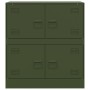 Aparador de acero verde oliva 67x39x73 cm de vidaXL, Aparadores - Ref: Foro24-841653, Precio: 132,04 €, Descuento: %