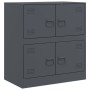 Aparador de acero antracita 67x39x73 cm de vidaXL, Aparadores - Ref: Foro24-841651, Precio: 106,87 €, Descuento: %
