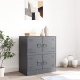 Aparador de acero antracita 67x39x73 cm de vidaXL, Aparadores - Ref: Foro24-841651, Precio: 106,87 €, Descuento: %