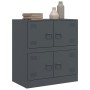 Aparador de acero antracita 67x39x73 cm de vidaXL, Aparadores - Ref: Foro24-841651, Precio: 106,87 €, Descuento: %
