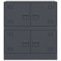 Aparador de acero antracita 67x39x73 cm de vidaXL, Aparadores - Ref: Foro24-841651, Precio: 106,87 €, Descuento: %