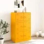 Aparador de acero amarillo mostaza 67x39x107 cm de vidaXL, Aparadores - Ref: Foro24-841658, Precio: 143,77 €, Descuento: %