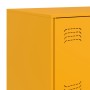 Aparador de acero amarillo mostaza 67x39x107 cm de vidaXL, Aparadores - Ref: Foro24-841658, Precio: 145,32 €, Descuento: %